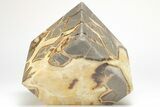 Wide, Polished Septarian Cube - Utah #207777-1